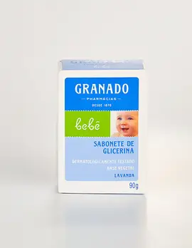 Sabonete em Barra de Glicerina Granado Bebê Lavanda 90g