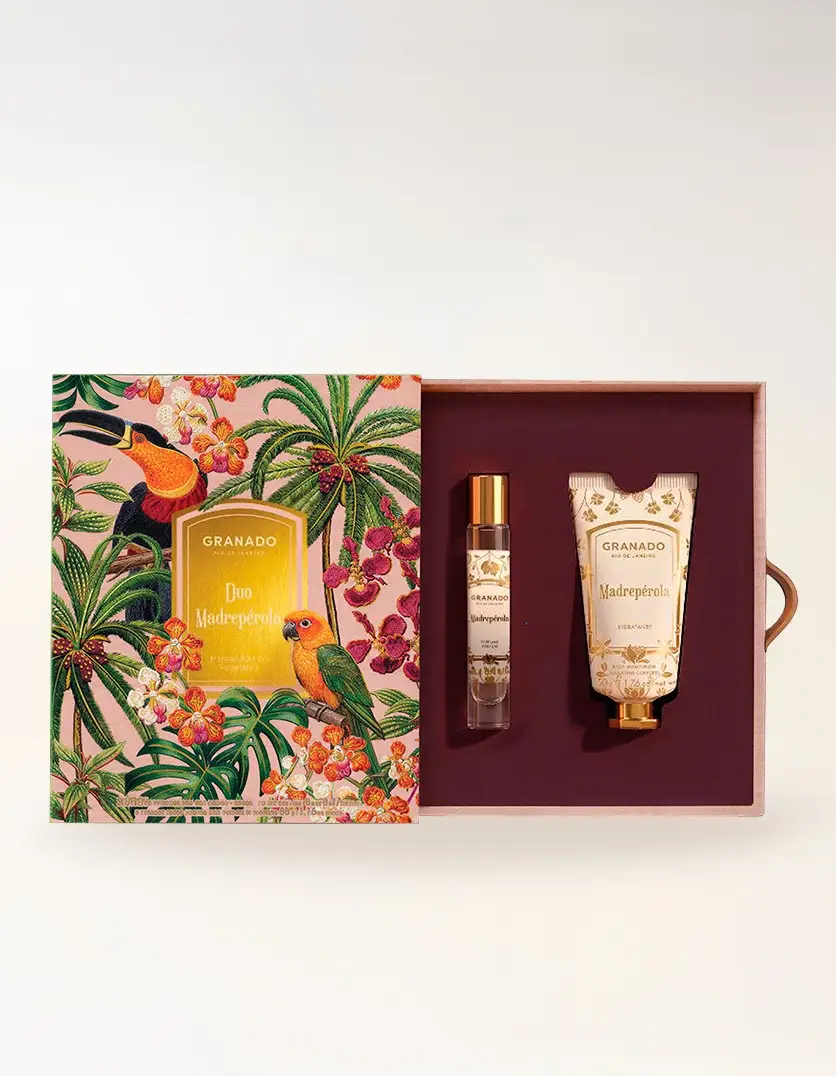 Duo Perfume Roll-On e Hidratante Madrepérola | Festa Tropical