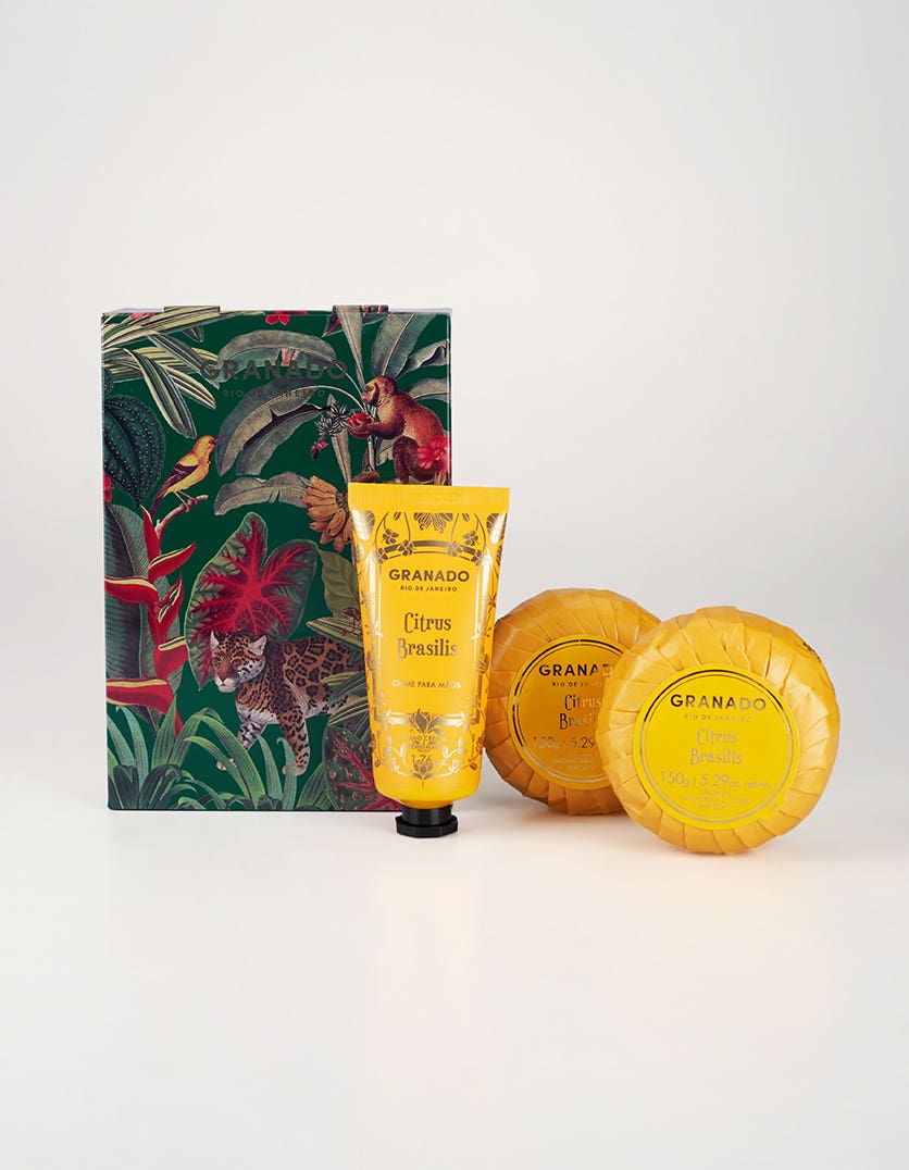 Kit Lata Creme Mãos & Sabonete em Barra Citrus Brasilis